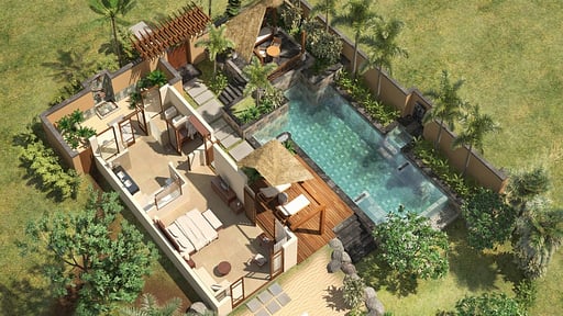 Shanti Maurice Villa Grundriss