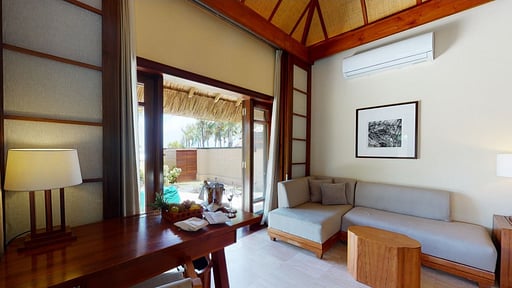 Shanti Maurice Villa Wohnbereich