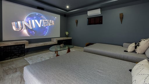 Skye Beach Villa Media room
