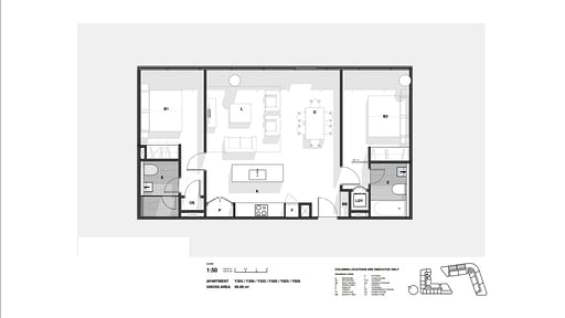 Skye Niseko Two Bedroom Suite Floor plan