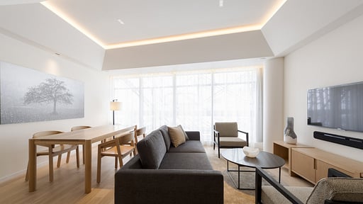 Skye Niseko Two Bedroom Suite Living room
