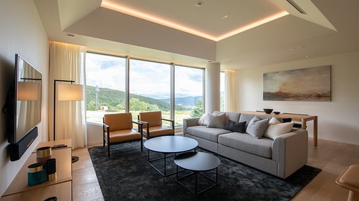 Skye Niseko Two Bedroom Suite Living room
