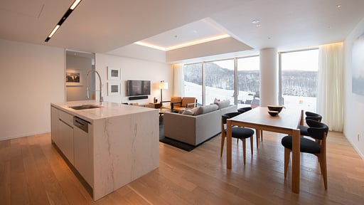 Skye Niseko Two Bedroom Suite Dining area