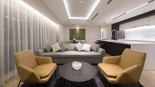 Skye Niseko Three Bedroom Suite Living room