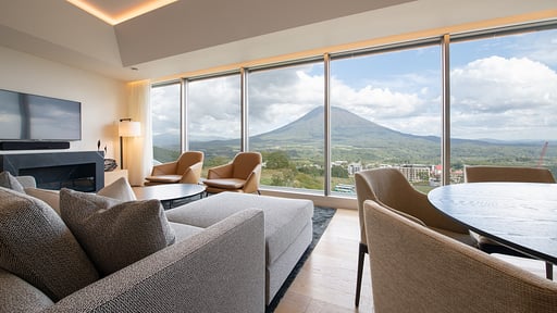 Skye Niseko Three Bedroom Suite Living room