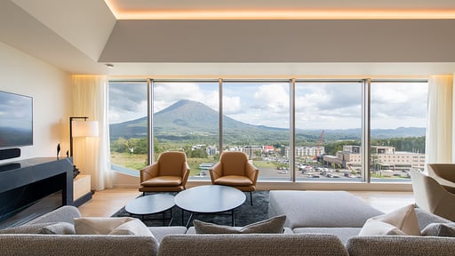 Skye Niseko Three Bedroom Suite Living room