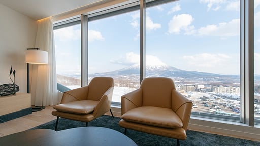 Skye Niseko Three Bedroom Suite Living room