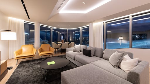 Skye Niseko Three Bedroom Suite Living room