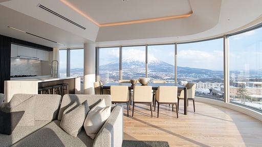 Skye Niseko Four Bedroom Suite Dining area