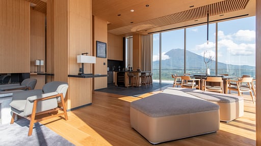 Skye Niseko Yotei West Penthouse Living room