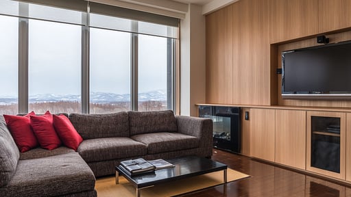 Snow Crystal Yotei Panorama Penthouse Living room