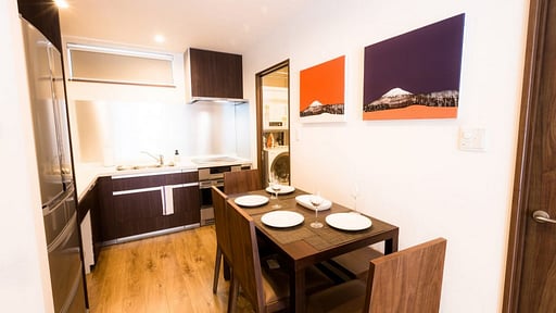 SnowDog Village Two Bedroom Dining area