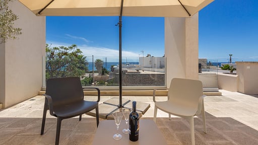 Suitcase House Terrasse/Veranda