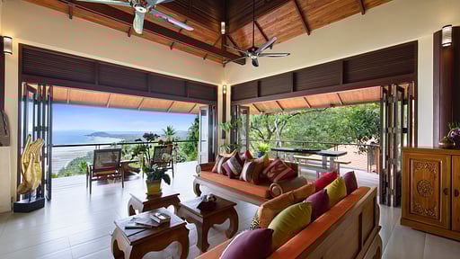 Sunset Rock Villa Woonkamer 