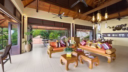 Sunset Rock Villa Woonkamer 