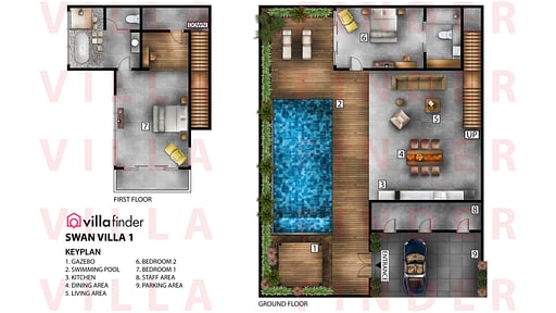Swan Villa 1 Floor plan