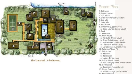 Tamarind Exclusive Villa Floor plan
