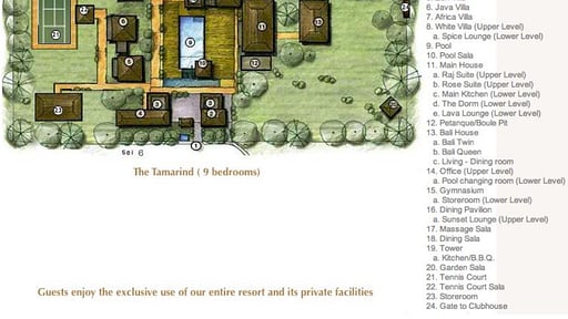 Tamarind Exclusive Villa Floor plan