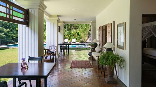 Taru Villas Kandy Terras/Veranda 