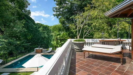 Taru Villas Kandy Terras/Veranda 