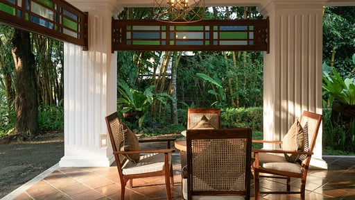 Taru Villas Kandy Terras/Veranda 