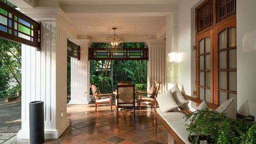 Taru Villas Kandy Terras/Veranda 