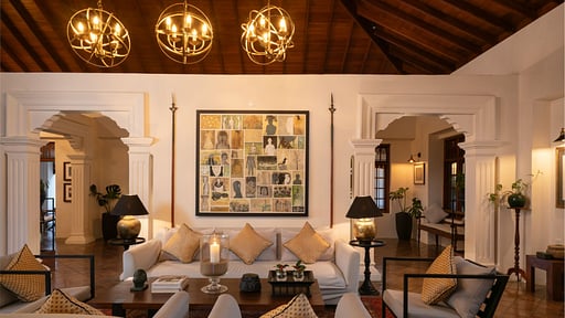Taru Villas Kandy Woonkamer 