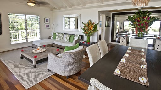 Taveuni Beach Villa Living room