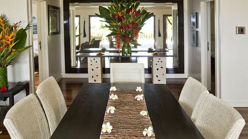 Taveuni Beach Villa Dining area