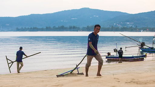 Tawantok Beach Villa 1 Пляж