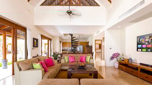 Tawantok Beach Villa 1 Гостиная