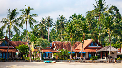 Tawantok Beach Villa 1 Фото с дрона