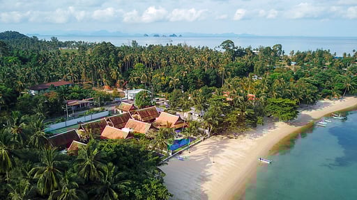 Tawantok Beach Villa 1 Фото с дрона