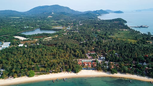 Tawantok Beach Villa 2 Drone pictures