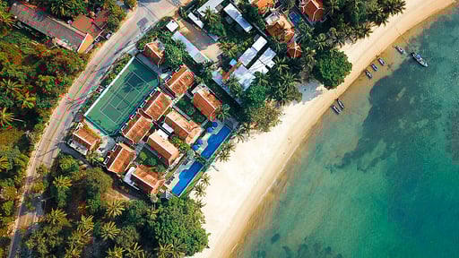 Tawantok Beach Villa 2 Drone pictures