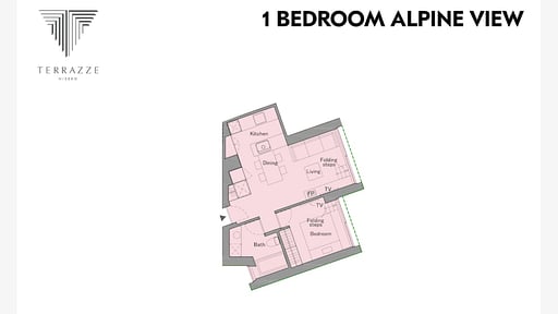 Terrazze One Bedroom Suite Floor plan