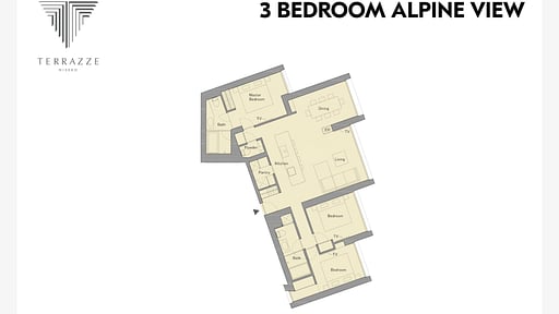 Terrazze Three Bedroom Suite Floor plan