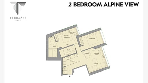 Terrazze Two Bedroom Suite Floor plan