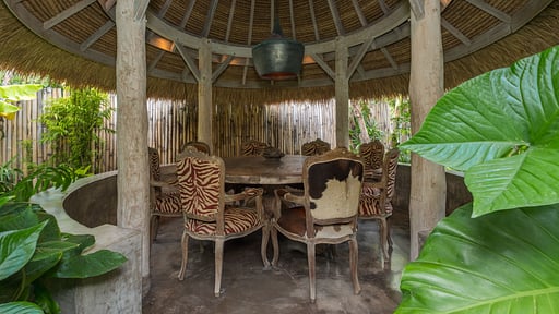 The Africa House Dining area