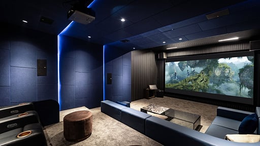 The Aquila Villa Media room