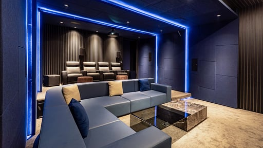 The Aquila Villa Media room