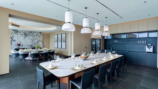 The Aquila Villa Dining area