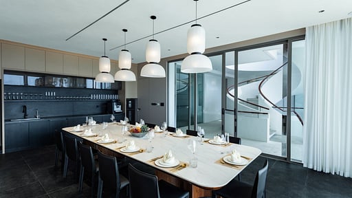 The Aquila Villa Dining area