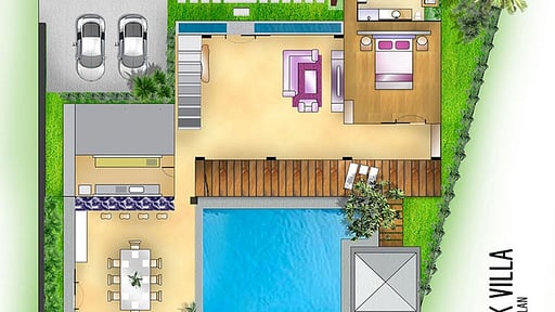 The Bale Tokek Villa Floor plan
