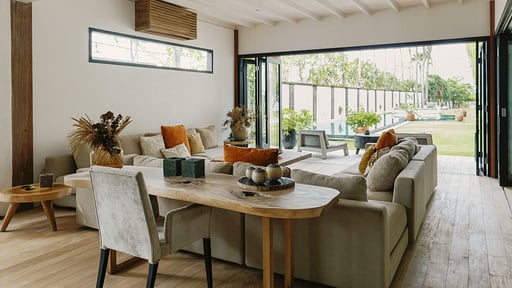 The Beach Villa Cemagi Living room