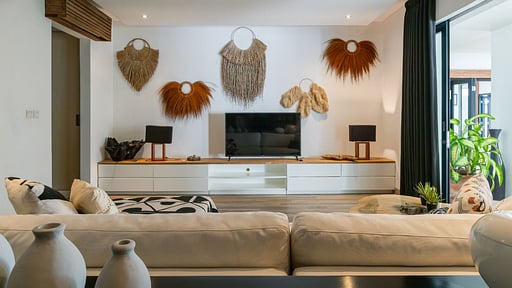The Beach Villa Cemagi Living room