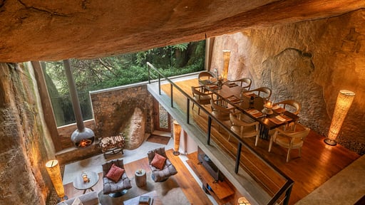 The Cavern Villa Dining area