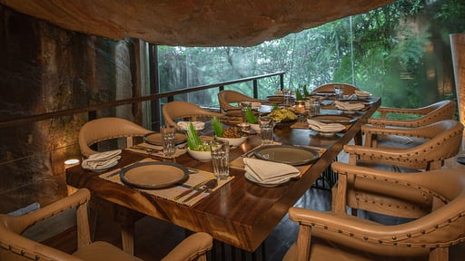 The Cavern Villa Dining area