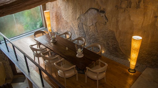 The Cavern Villa Dining area