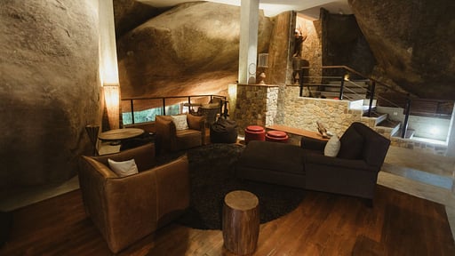 The Cavern Villa Living room 